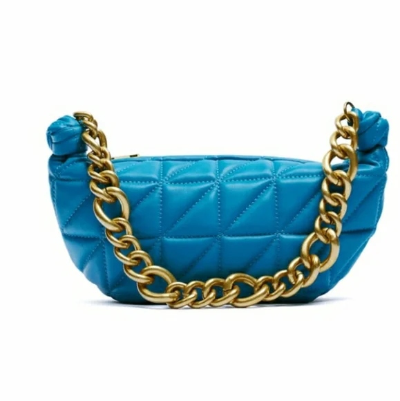 Zara quilted leather shoulder bag - Picture 3 of 4